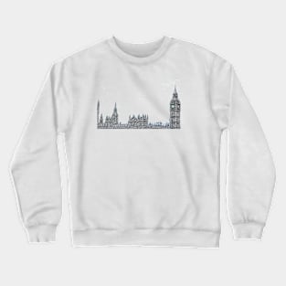 Houses of Parliament bywhacky Crewneck Sweatshirt